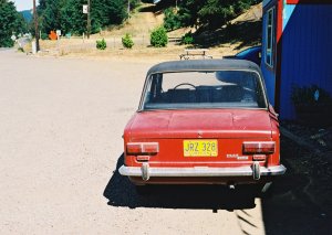 Una Fiat 124 in Oregon