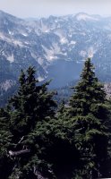Snow lake dall'alto